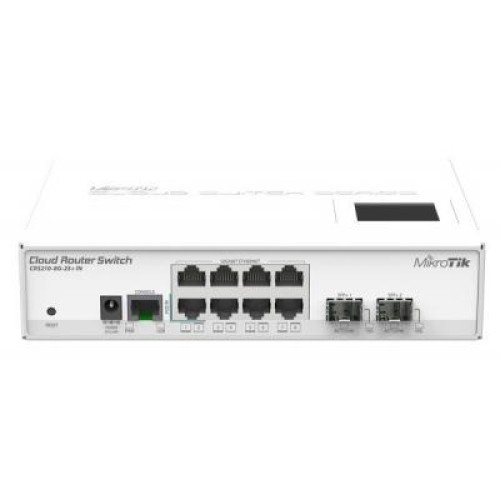 Комутатор мережевий Mikrotik CRS210-8G-2S+IN