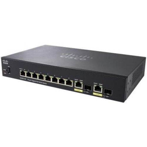 Комутатор мережевий Cisco SG250-10P-K9-EU