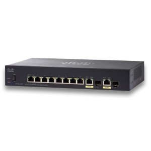 Комутатор мережевий Cisco SF352-08P-K9-EU