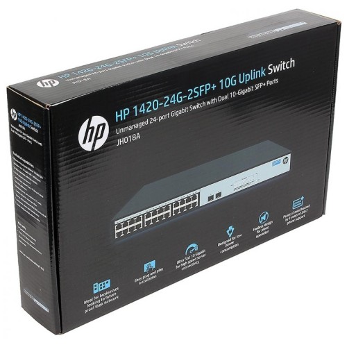 Комутатор мережевий HP 1420-24G-2SFP+ (JH018A)