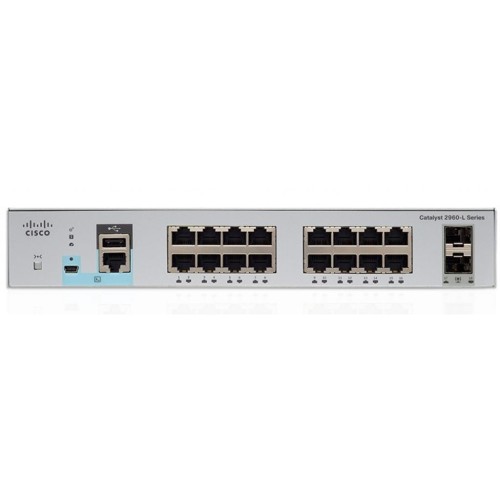 Комутатор мережевий Cisco WS-C2960L-16TS-LL