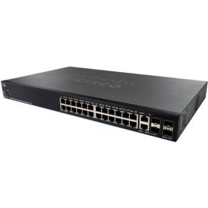Комутатор мережевий Cisco SG350X-24P-K9-EU