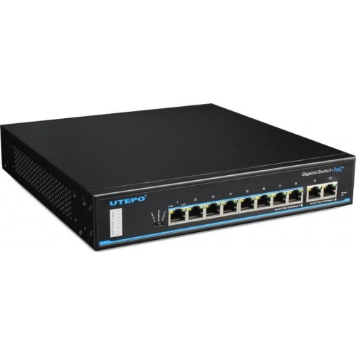 Комутатор мережевий Utepo UTP3-GSW0802T-POE