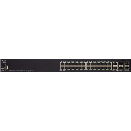 Комутатор мережевий Cisco SG350X-24MP-K9-EU