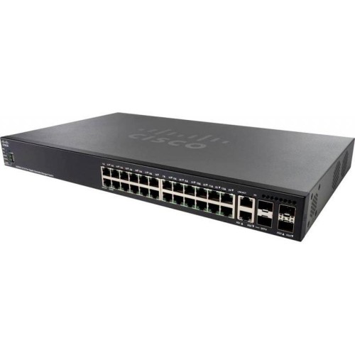 Комутатор мережевий Cisco SG550X-24MPP-K9-EU