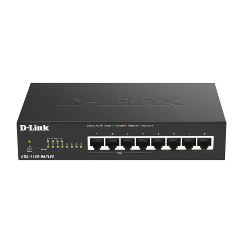 Комутатор мережевий D-Link DGS-1100-08PLV2