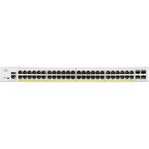 Комутатор мережевий Cisco CBS350-48FP-4X-EU