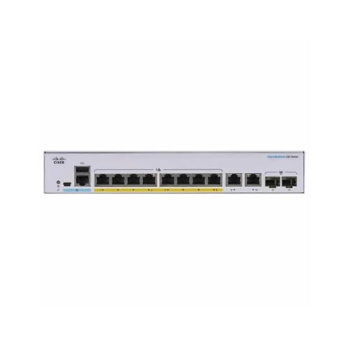 Комутатор мережевий Cisco CBS250-8FP-E-2G-EU