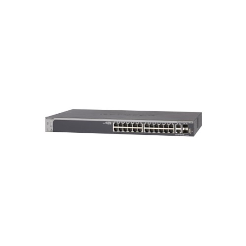 Комутатор мережевий Netgear S3300-28X (GS728TX) 24x1GE, 2x10GE, 2xSFP+, керований з можл (GS728TX-100NES)