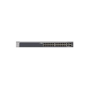 Комутатор мережевий Netgear S3300-28X (GS728TX) 24x1GE, 2x10GE, 2xSFP+, керований з можл (GS728TX-100NES)