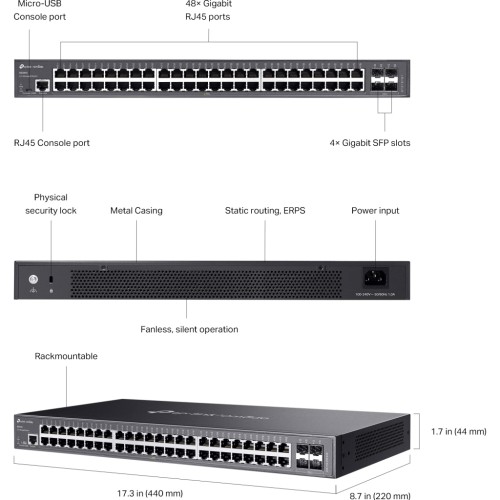 Комутатор мережевий TP-Link SG3452