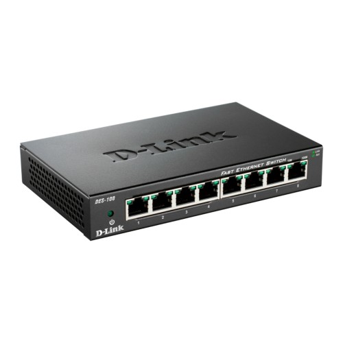 Комутатор мережевий D-Link DES-108