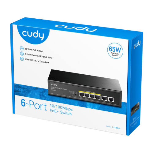 Комутатор мережевий Cudy FS1006P