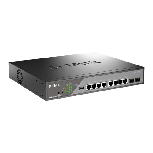Комутатор мережевий D-Link DSS-200G-10MPP Комутатор мережевий D-Link DSS-200G-10MPP