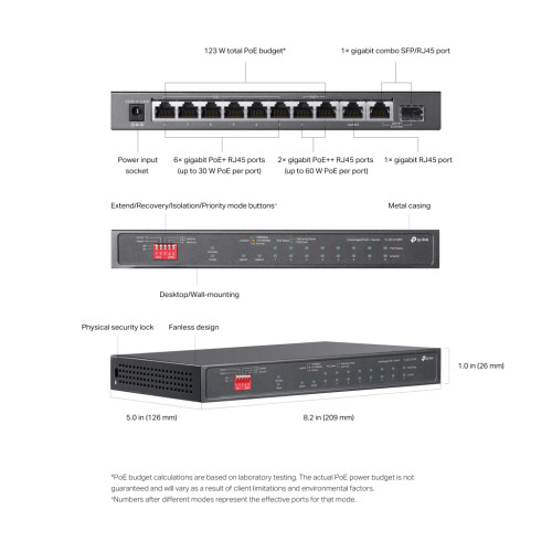 Комутатор мережевий TP-Link TL-SG1210PP Комутатор мережевий TP-Link TL-SG1210PP