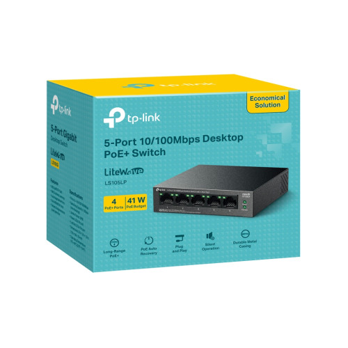 Комутатор мережевий D-Link LS105LP Комутатор мережевий D-Link LS105LP