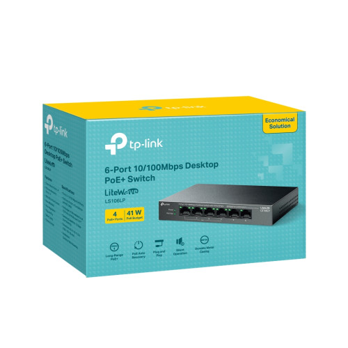 Комутатор мережевий D-Link LS106LP Комутатор мережевий D-Link LS106LP