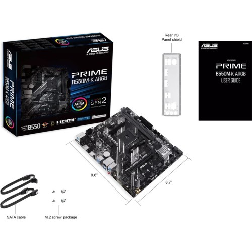 Материнська плата ASUS PRIME B550M-K ARGB