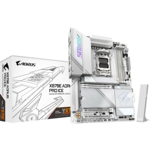 Материнська плата GIGABYTE X870E AORUS PRO ICE