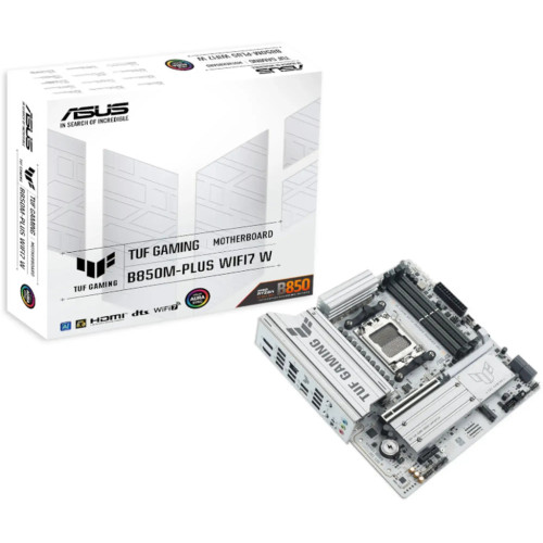 Материнська плата ASUS TUF GAMING B850M-PLUS WIFI7 W Материнська плата ASUS TUF GAMING B850M-PLUS WIFI7 W