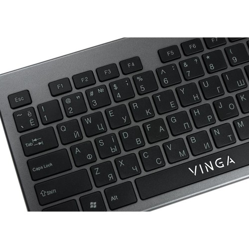Клавіатура Vinga KB735 black-grey