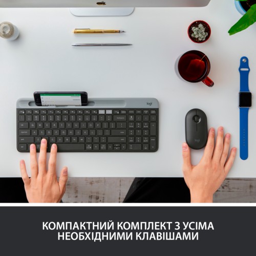 Клавіатура Logitech K580 Slim Multi-Device Wireless Graphite (920-009275)