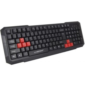 Клавіатура Esperanza EGK102 Red USB (EGK102RUA)