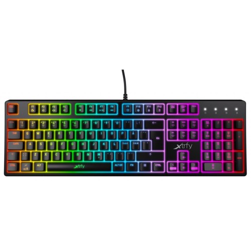 Клавіатура Xtrfy K4 RGB Kailh Red Ukr-Ru Black (XG-K4-RGB-R-UKR)