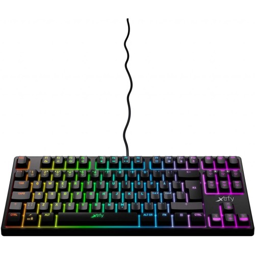 Клавіатура Xtrfy K4 TKL RGB Kailh Red Ukr-Ru Black (XG-K4-RGB-TKL-R-UKR)