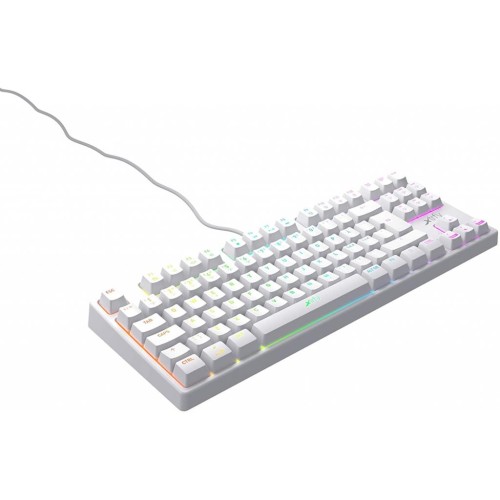 Клавіатура Xtrfy K4 TKL RGB Kailh Red Ukr-Ru White (XG-K4-RGB-TKL-WH-R-UKR)