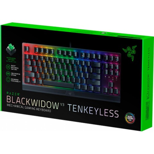 Клавіатура Razer BlackWidow V3 TKL Razer Green RU (RZ03-03490700-R3R1)