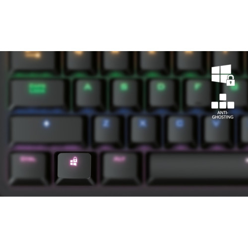 Клавіатура Trust GXT 863 Mazz Mechanical Keyboard UA USB Black (24200)