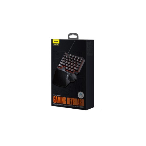 Клавіатура Baseus Gamo One-Handed Black (GMGK01-01)