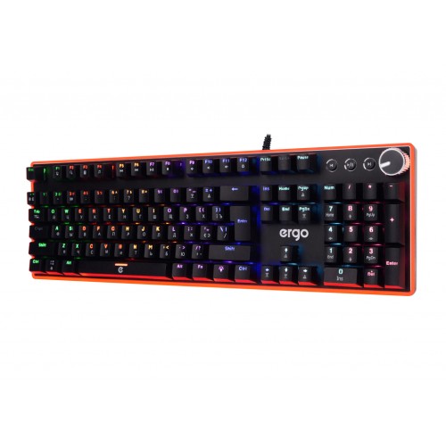 Клавіатура Ergo KB-955 Blue Switch RGB USB Black (KB-955)