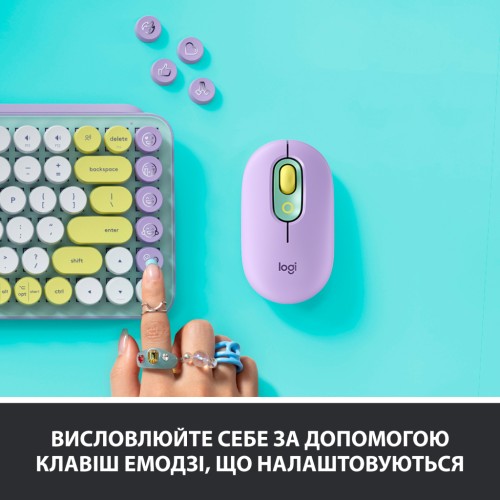 Клавіатура Logitech POP Keys Wireless Mechanical Keyboard Daydream Mint (920-010717)