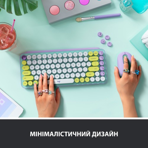 Клавіатура Logitech POP Keys Wireless Mechanical Keyboard Daydream Mint (920-010717)