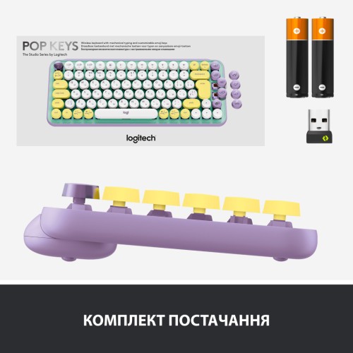 Клавіатура Logitech POP Keys Wireless Mechanical Keyboard Daydream Mint (920-010717)