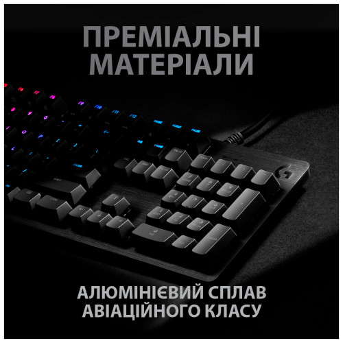 Клавіатура Logitech G512 Carbon Lightsync RGB Mechanical USB Black (920-009351)