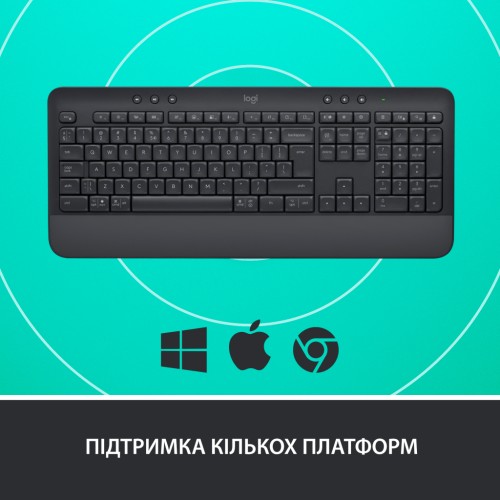 Клавіатура Logitech Signature K650 USB/Bluetooth UA Graphite (920-010945)