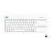 Клавіатура Logitech K400 Plus Touch Wireless UA White (920-007146)