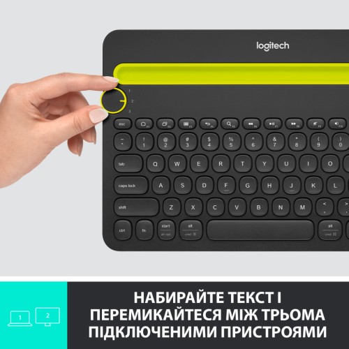 Клавіатура Logitech K480 Multi-Device Bluetooth UA Black (920-006366)