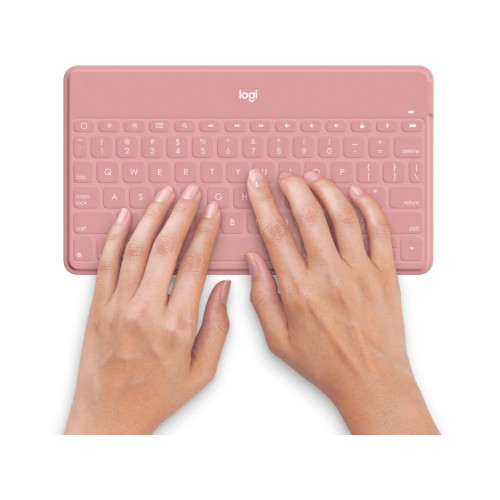 Клавіатура Logitech Keys-To-Go для iPhone iPad Apple TV UA Blush Pink (920-010059)