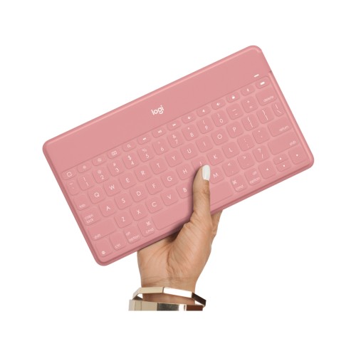 Клавіатура Logitech Keys-To-Go для iPhone iPad Apple TV UA Blush Pink (920-010059)