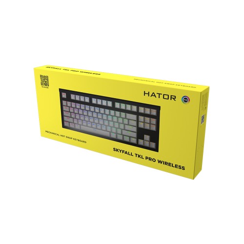 Клавіатура Hator Skyfall TKL PRO Wireless White (HTK-664)