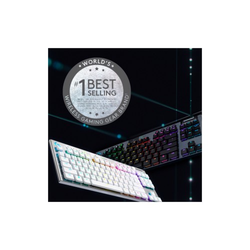 Клавіатура Logitech G915 TKL Tenkeyless Lightspeed RGB Tactile UA White (920-009503)