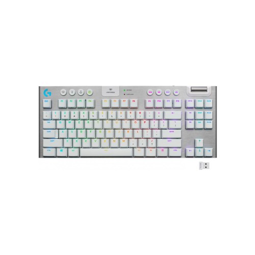 Клавіатура Logitech G915 TKL Tenkeyless Lightspeed RGB Tactile UA White (920-009503)