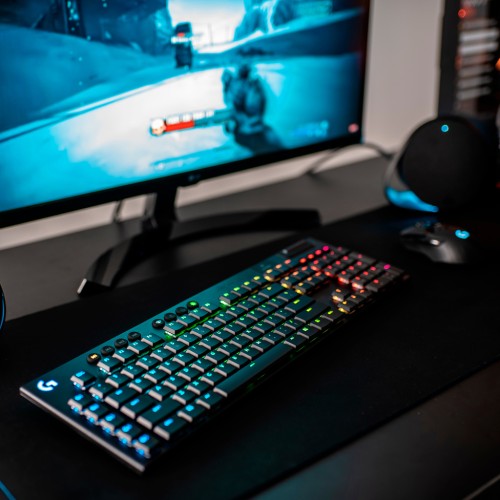 Клавіатура Logitech G915 Lightspeed RGB Wireless GL Clicky USB Black (920-009111)