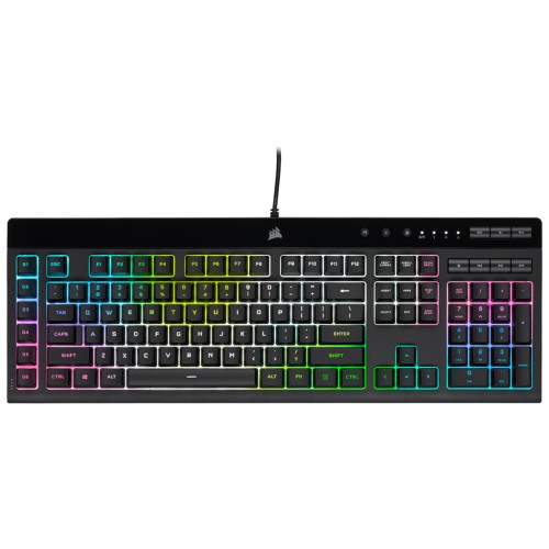 Клавіатура Corsair K55 RGB Pro XT USB UA Black (CH-9226715-RU)