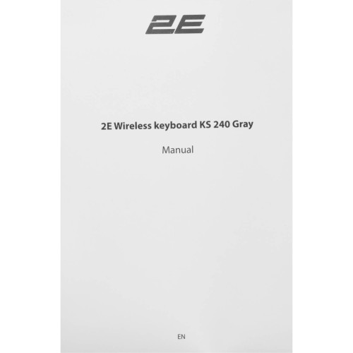 Клавіатура 2E KS240 Wireless/Bluetooth Grey (2E-KS240WG)