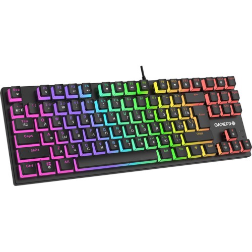 Клавіатура GamePro MK80R Red Switch RGB USB Black (MK80R)